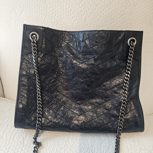 Saint Laurent Niki Shopping Tote Matelasse Chevron Leather Medium - Picture 7 of 12